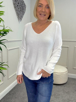 Sophia Soft Knit V-Neck Jumper 8-16