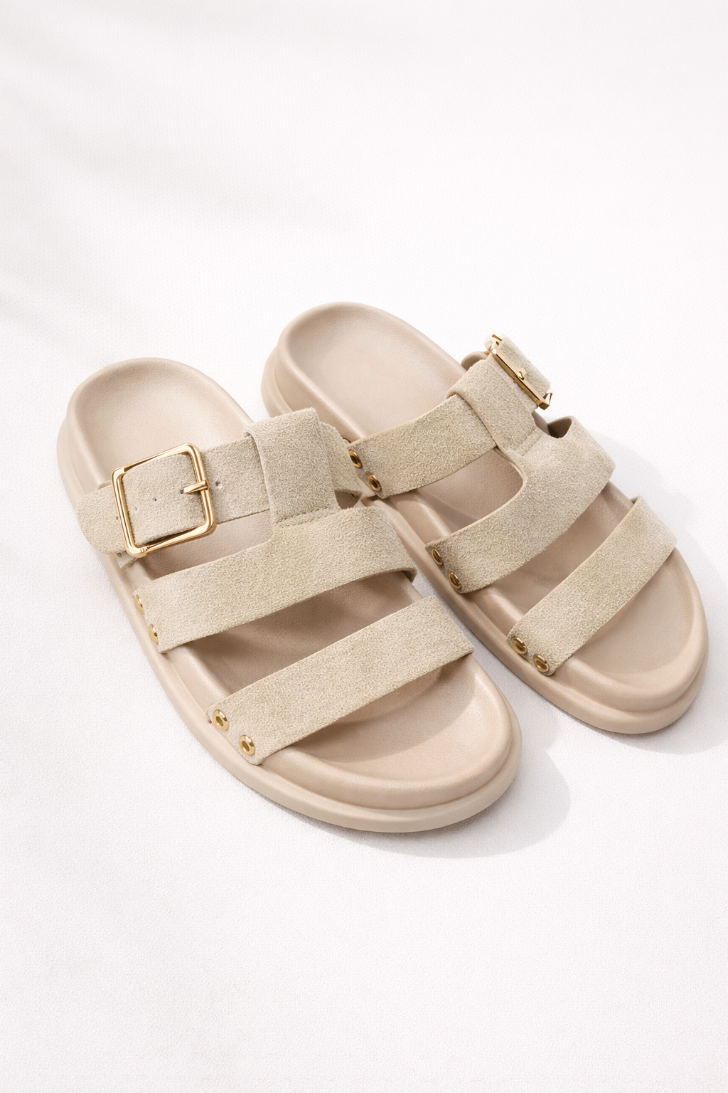 Dana Gladiator Triple Strap Buckle Sliders