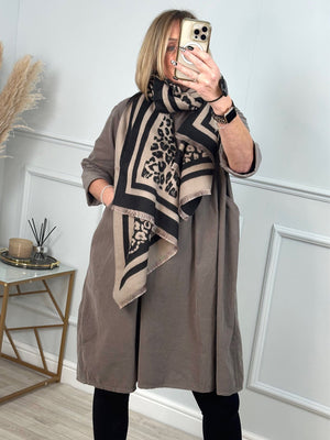 Cashmere mix Leopard Reversible Scarf (5 Colours) - Susie's Boutique