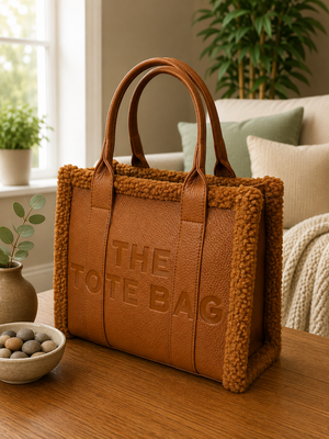 The Teddy Trim Tote Bag ( 6 colours )