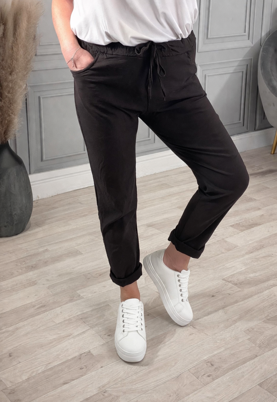 Julia Stretch Magic Trousers 8-22 Chocolate