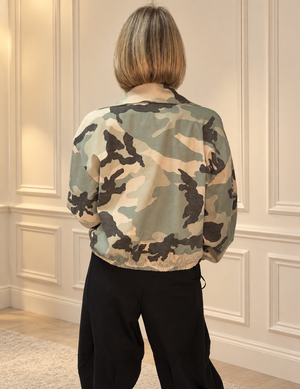 Sabine Camo Military Jacket 10-18