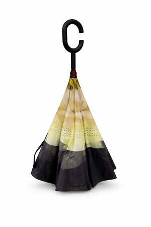 Ivory Rose Upside Down Umbrella
