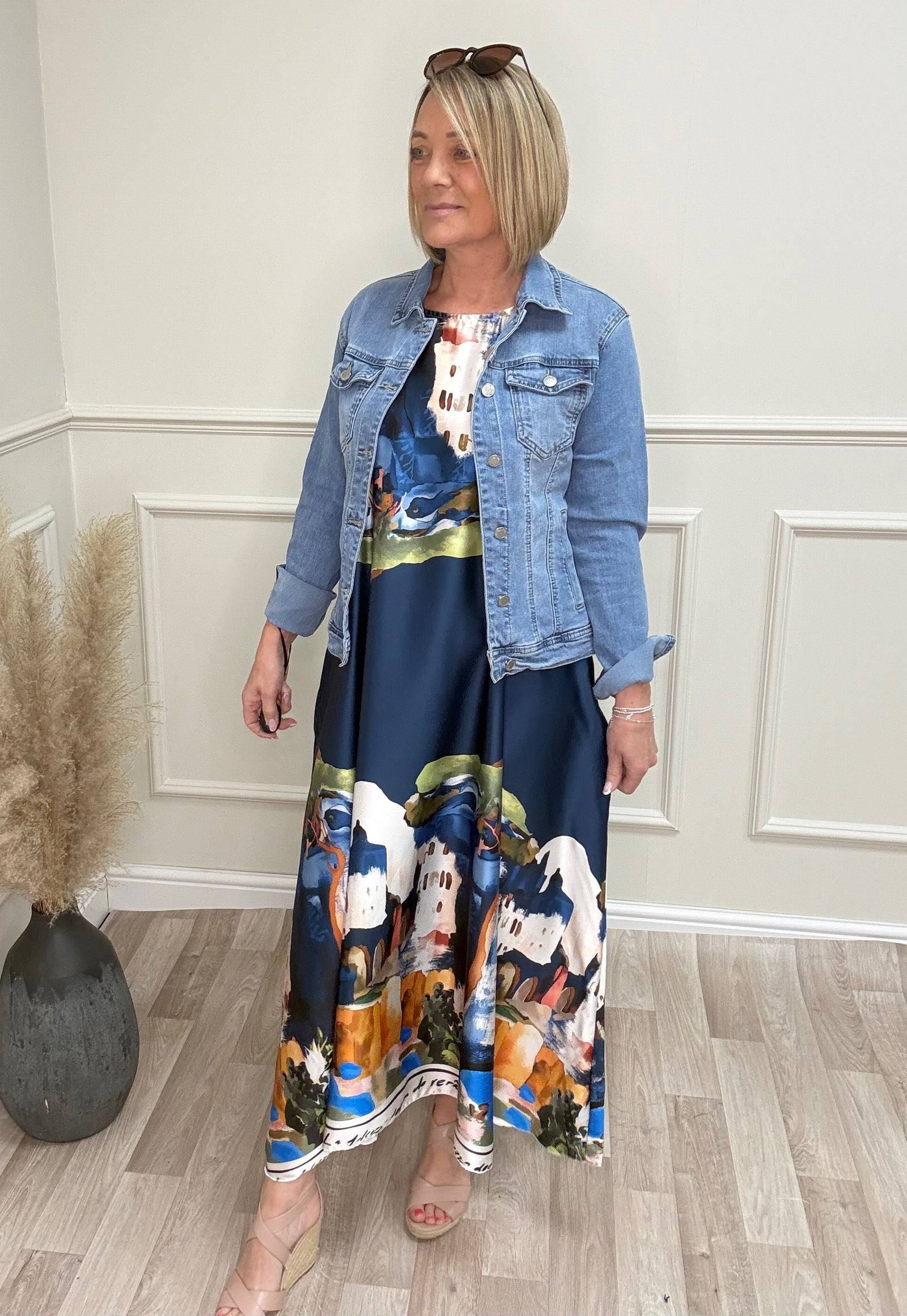 Solea Santorini Maxi Dress Navy