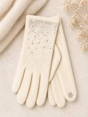 Diamante Detail Gloves