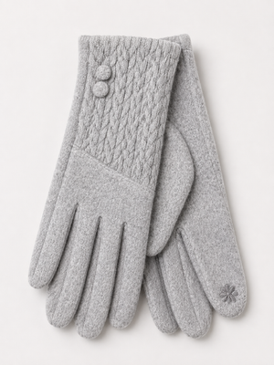 Cable Knit Detail Gloves