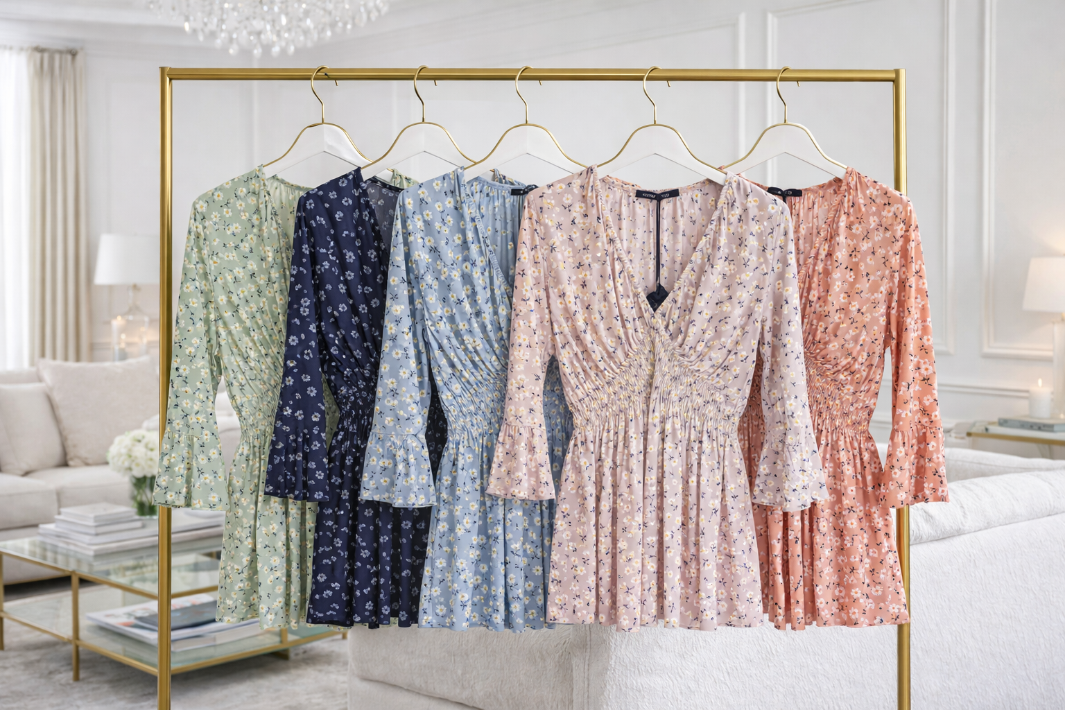 Ditsy V-Neck Top 8-16