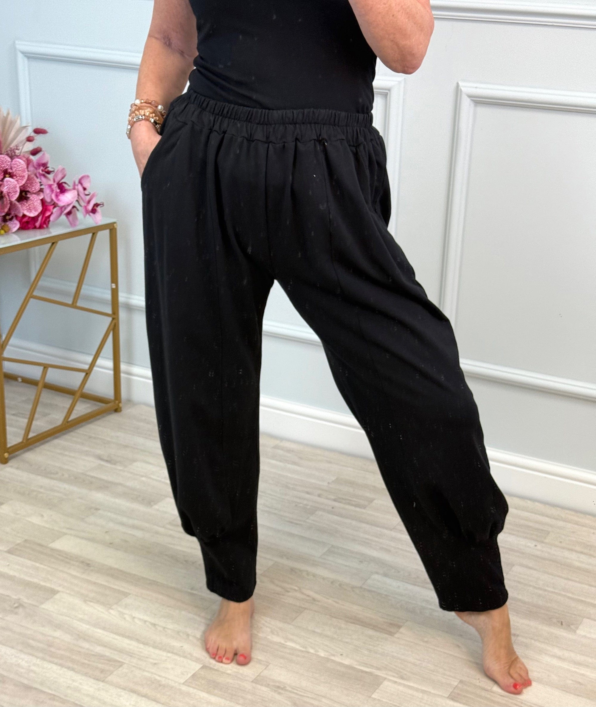 Sorella Tapered Joggers 10–20 Black - Susie's Boutique