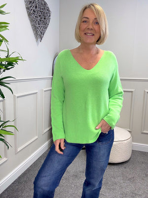 Sophia Soft Knit V-Neck Jumper 8-16