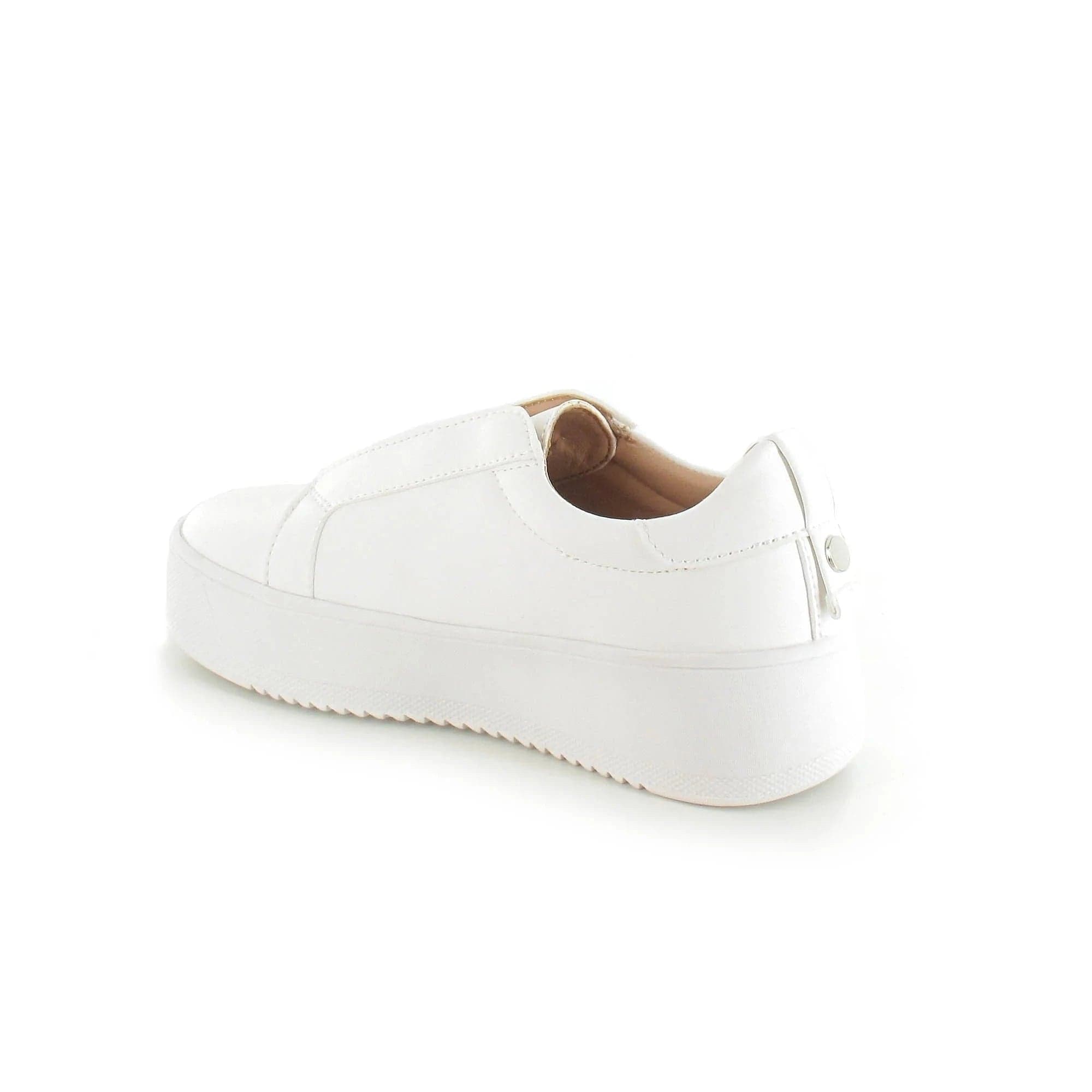 Riva Slip-On Platform Trainers White