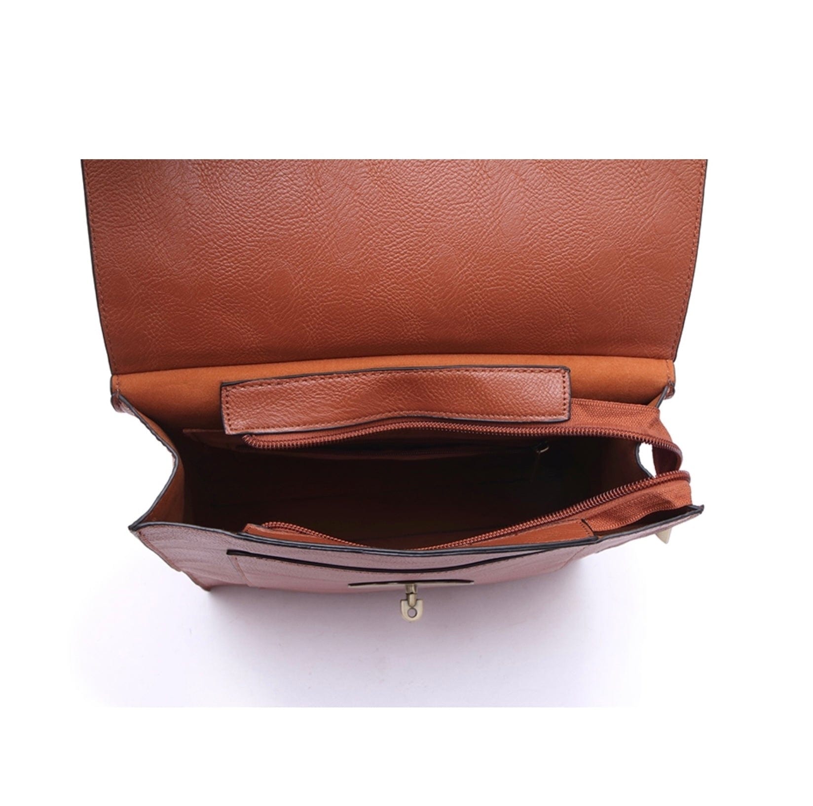 Large Tilly Messenger Crossbody Bag Beige