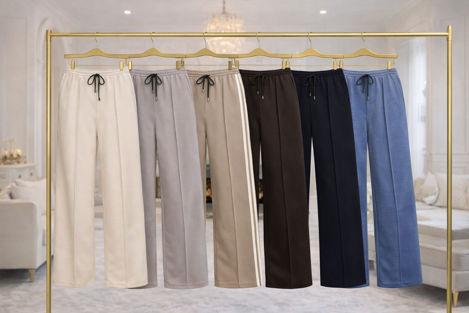 Alexandria Wide Straight Leg Trousers 8-18 Latte