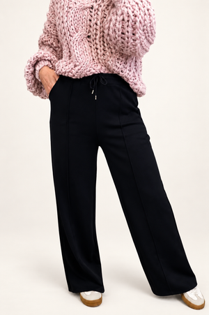 Alexandria Wide Straight Leg Trousers 8-18 Black