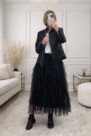 Lori Mesh Tulle Skirt 8-18 Black