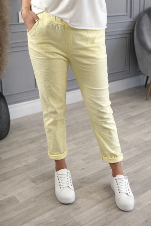 Julia Stretch Magic Trousers 8-22 Lemon