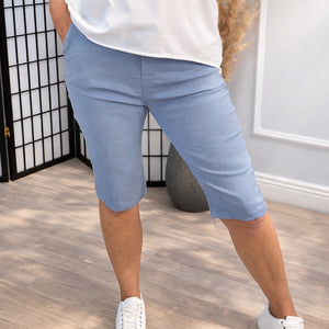 Milana Magic Shorts Bermuda 8-20 Denim Blue