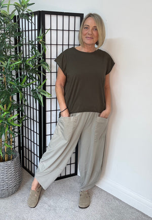 Lauren Barrel Cocoon Jogger/Pants 8-20 Mocha
