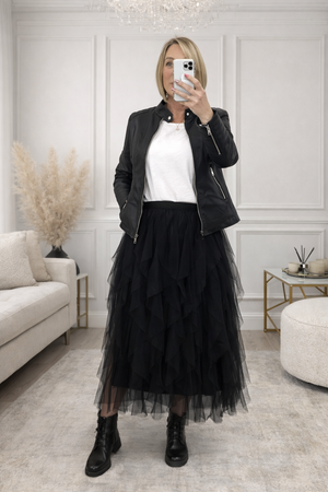 Lori Mesh Tulle Skirt 8-18 Black