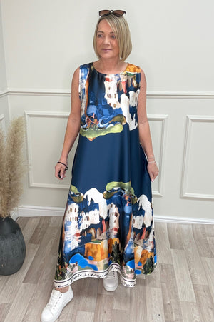 Solea Santorini Maxi Dress Navy