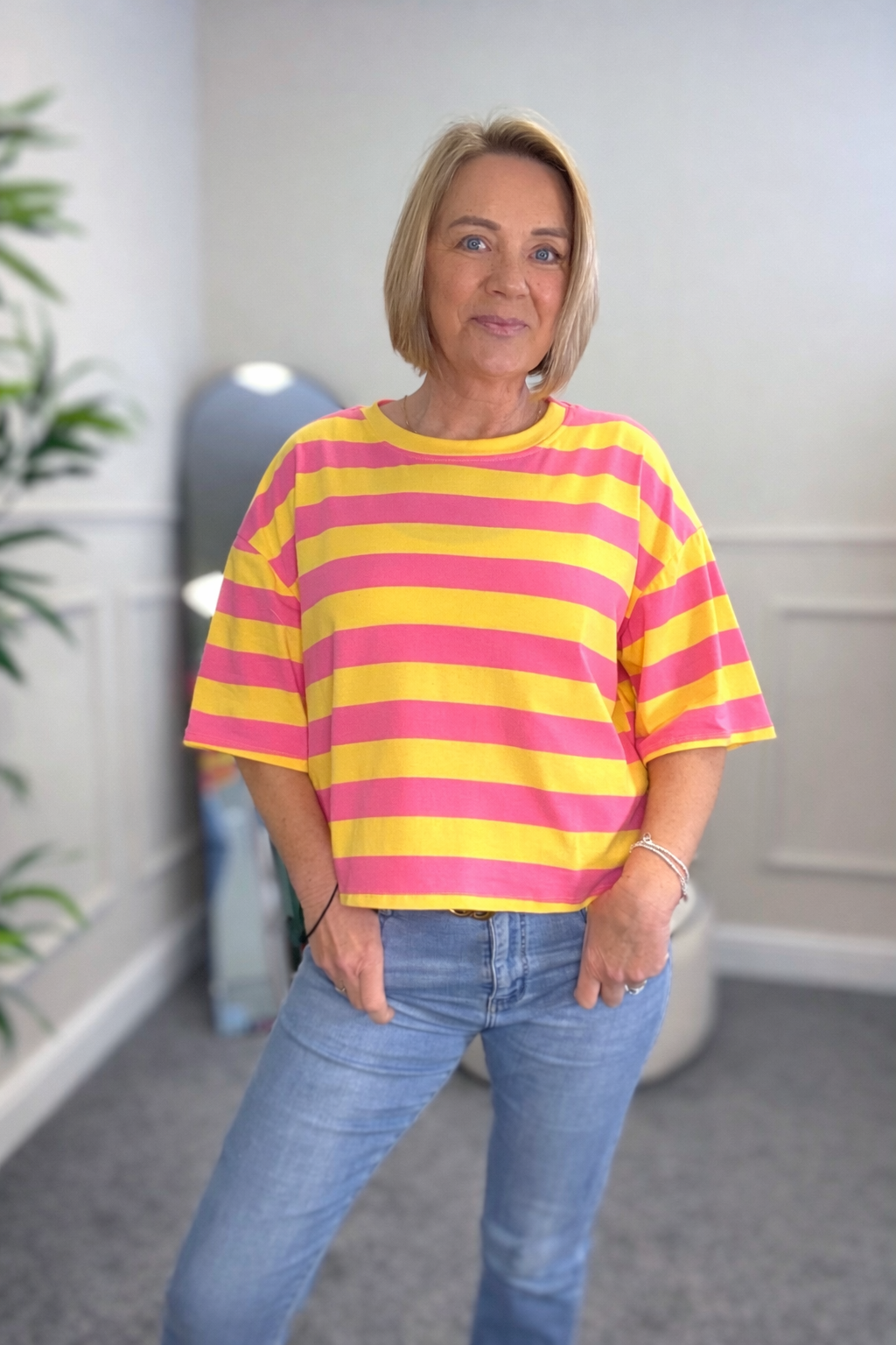 Marnie Stripe Cotton T-Shirt 8-16