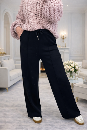 Alexandria Wide Straight Leg Trousers 8-18 Black