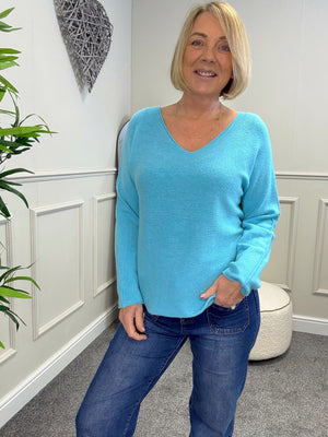 Sophia Soft Knit V-Neck Jumper 8-16