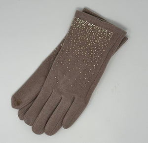 Diamante Detail Gloves ( 4 Colours) - Susie's Boutique