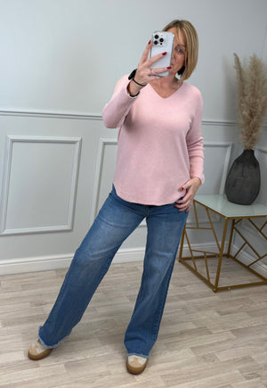 Sophia Soft Knit V-Neck Jumper 8-16