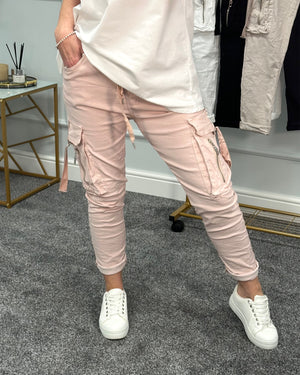 Eris Cargo Zip Pocket Magic Pants 8-16 Pink - Susie's Boutique