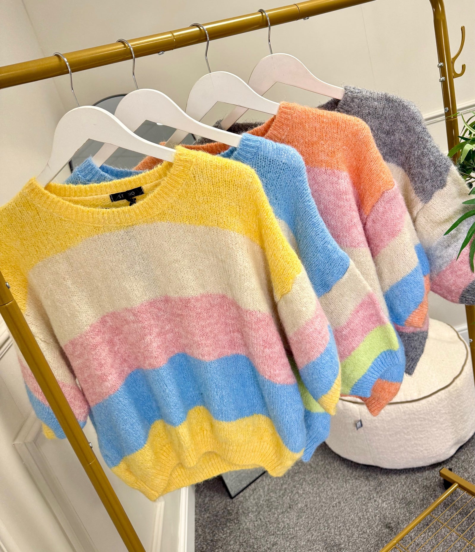 Effie Soft Stripe Knit Jumper 10-18