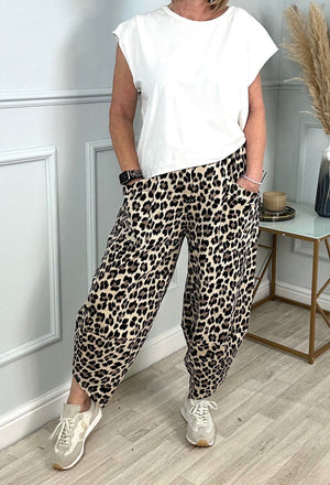 Lauren Leopard Cocoon Jogger/Pants 8-20 - Susie's Boutique