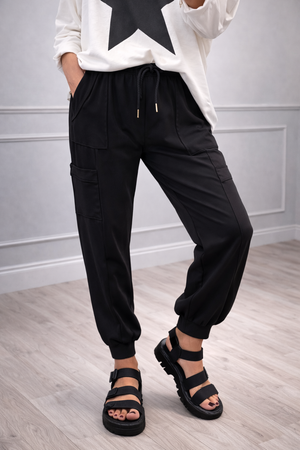 Tanya Cargo Joggers 8-16 Black