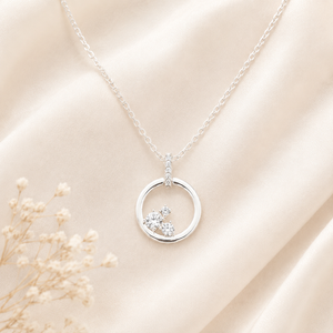 Eternal Chic Sparkle Silver Plated Necklace