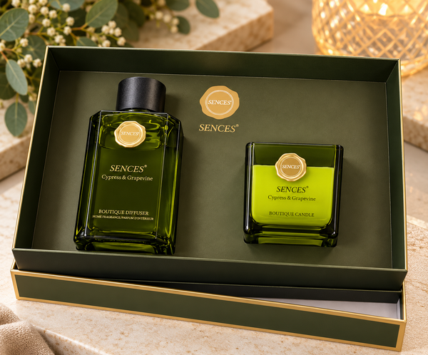 Sences Cypress & Grapevine Luxury Home Fragrance Gift Box