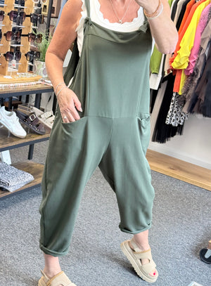 Nina Jersey Barrel Dungarees 8-16
 Khaki