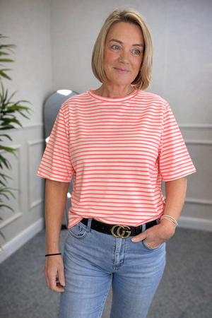 Lina Soft Stripe Cotton T-Shirt  8–16
