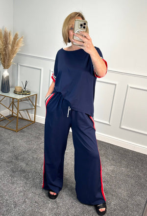Skyler Stripe Co-Ord Lounge Suit 8-18 NO RETURNS ON SALE ITEMS