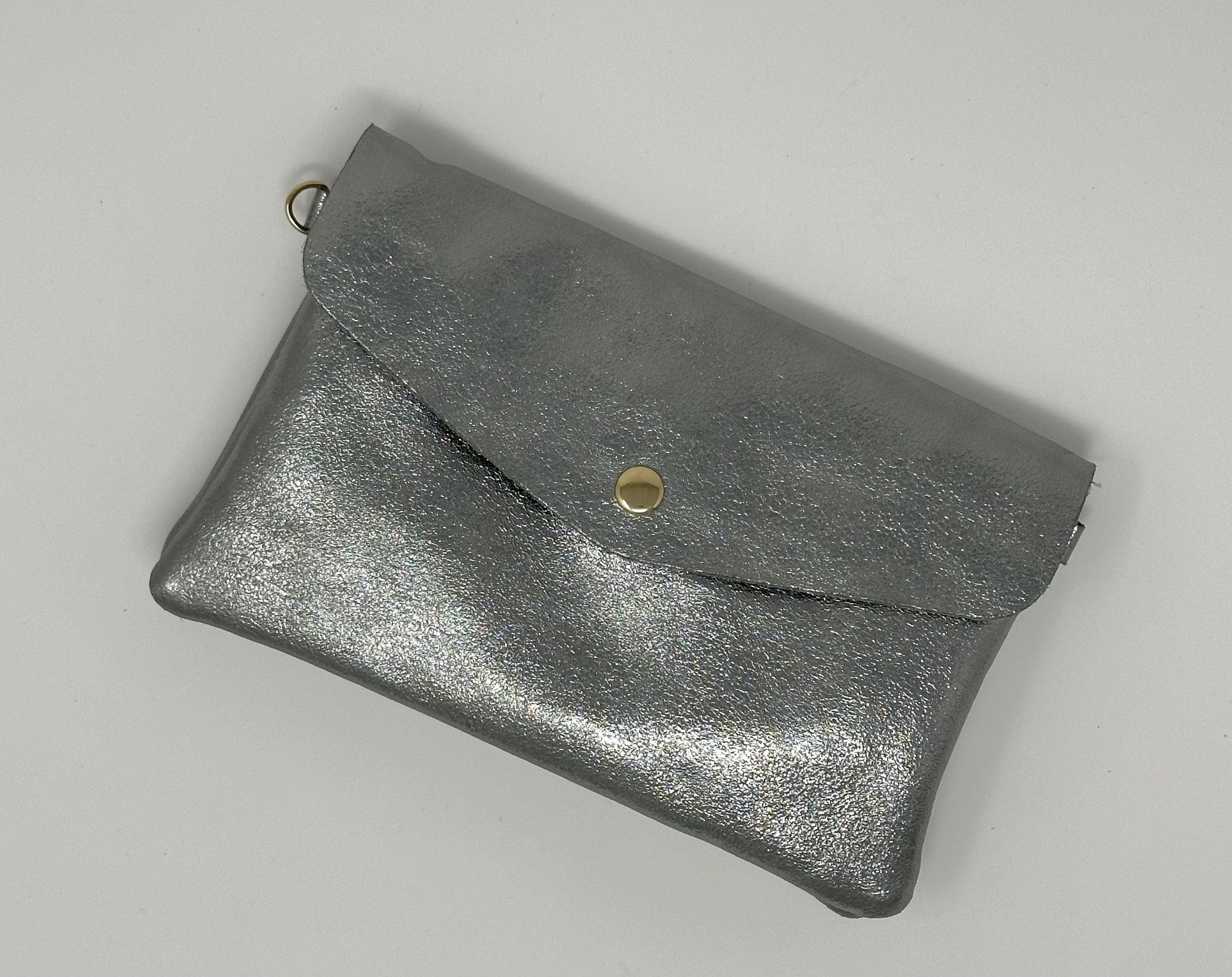 Leather Crossbody  Bag Silver - Susie's Boutique