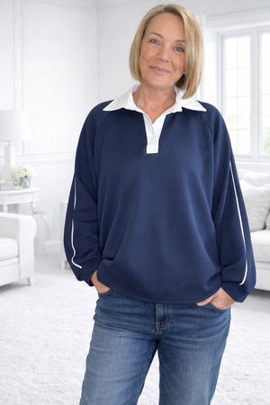 Rosie Jersey Collared Polo Top 10–16 NO RETURNS ON SALE ITEMS