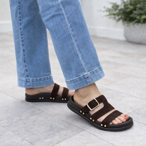 Dana Triple Strap Buckle Sliders