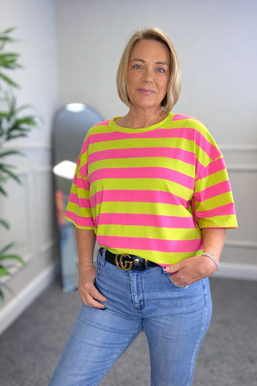 Marnie Stripe Cotton T-Shirt 8-16