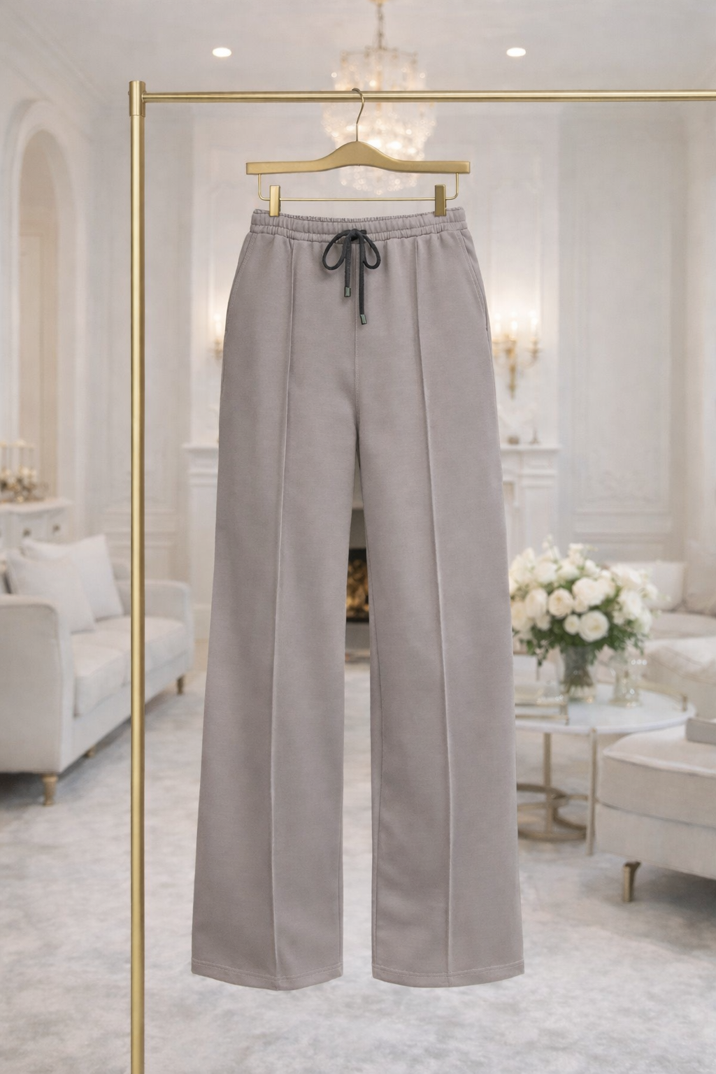 Alexandria Wide Straight Leg Trousers 8-18 Latte