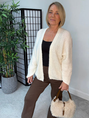 Freya Open Cardigan – Cream