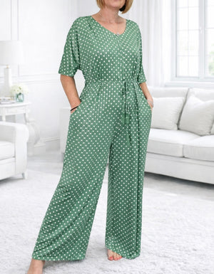 Cece Wide Leg Jumpsuit 10-20 No Returns On Sale Items