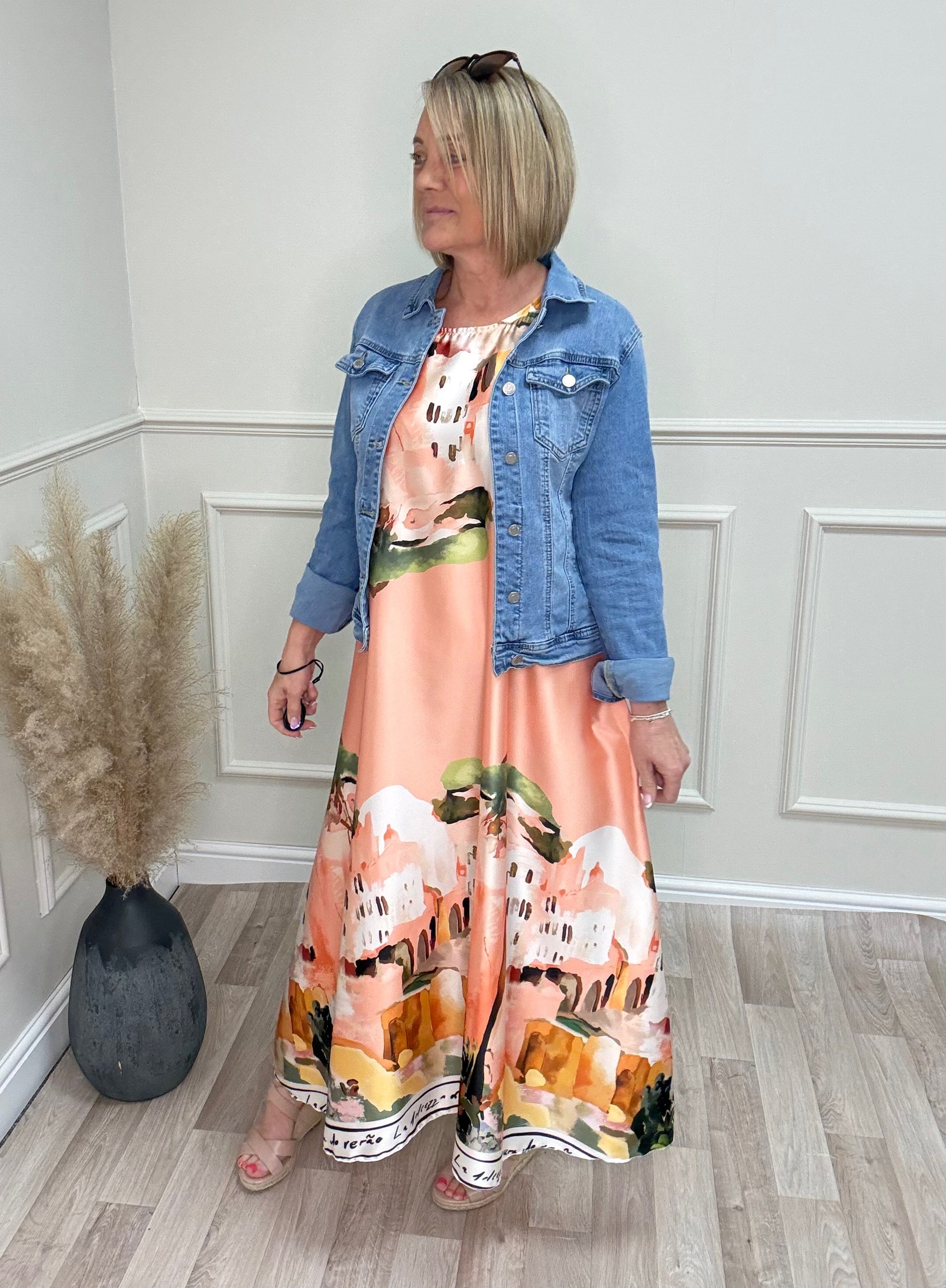 Solea Santorini Maxi Dress Peach