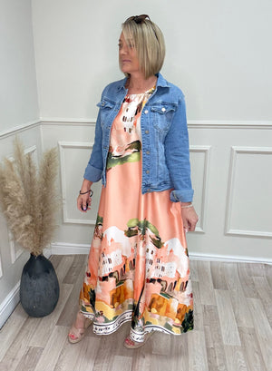 Solea Santorini Maxi Dress Peach
