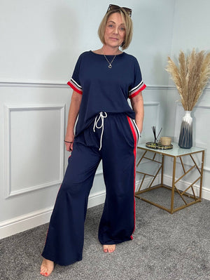 Skyler Stripe Co-Ord Lounge Suit 8-18 NO RETURNS ON SALE ITEMS