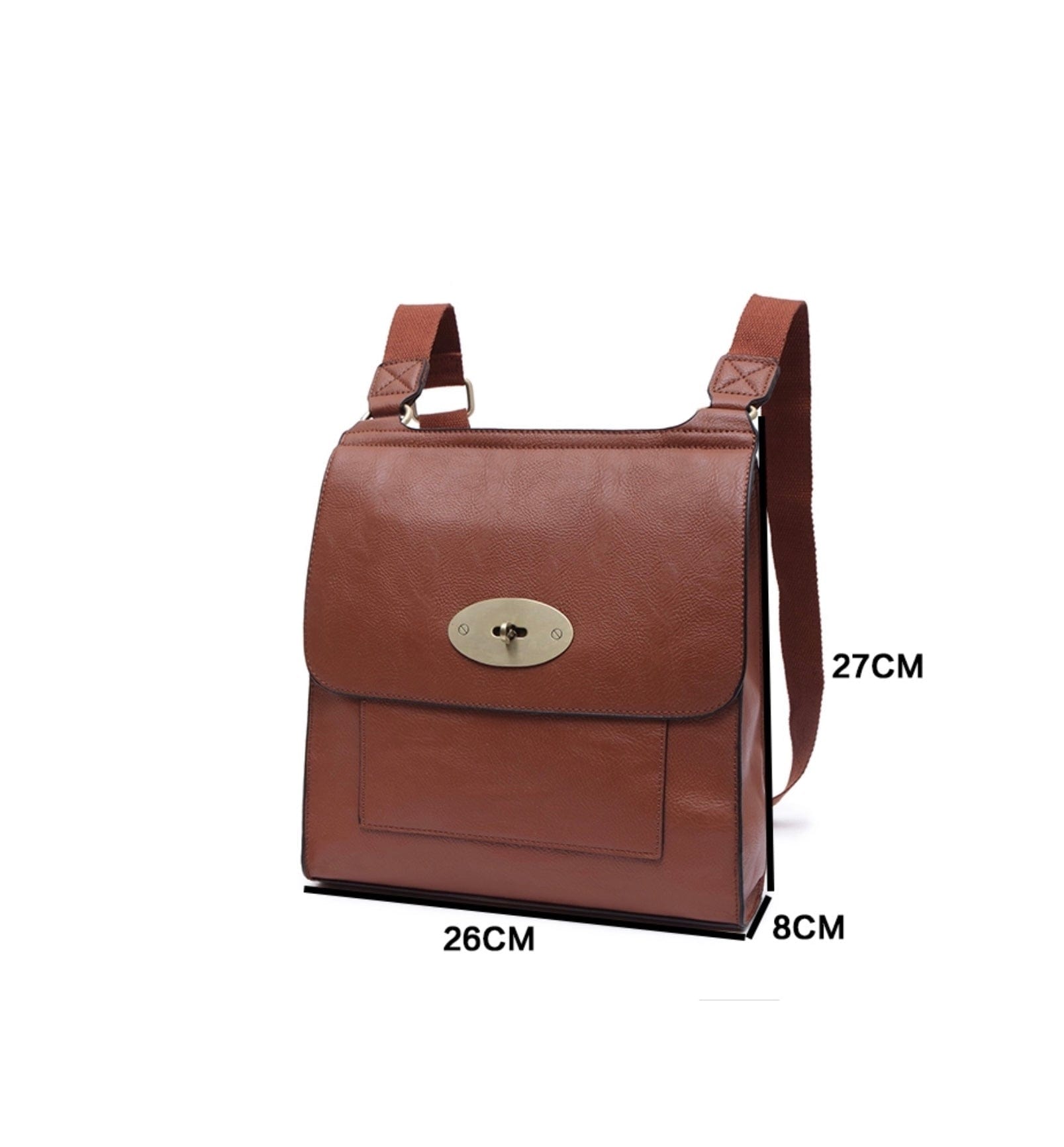 Large Tilly Messenger Crossbody Bag Beige