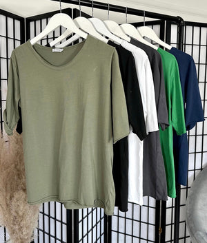 Elisa Essential Plain T-shirt 8-16 Coral - Susie's Boutique