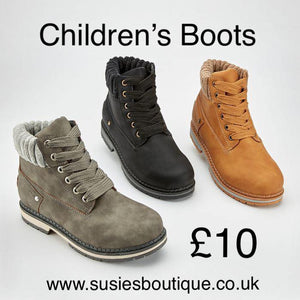 CHILDRENS Sock Top Hiker Boots Sizes 11-3 NO RETURNS ON SALE ITEMS - Susie's Boutique